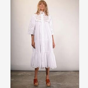 V de Vinster Birdy Broderie Anglaise Dress